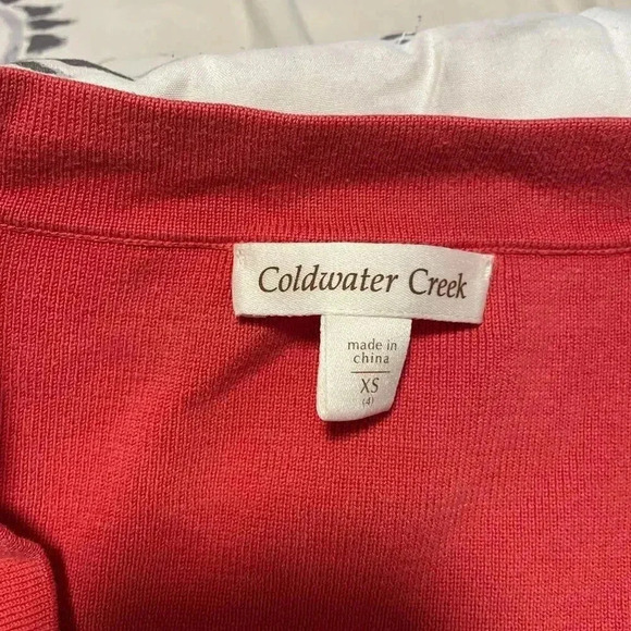 Coldwater creek orange buttoned sweater - Picture 4 of 4